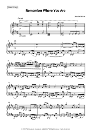 Sheet music, chords Jessie Ware - Remember Where You Are