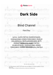 Sheet music, chords Blind Channel - Dark Side