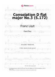 undefined Franz Liszt  - Consolation D flat major No.3 (S.172)