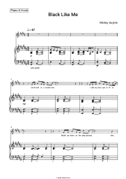 Sheet music, chords Mickey Guyton - Black Like Me
