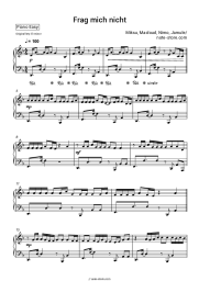 Sheet music, chords Miksu, Macloud, Nimo, Jamule - Frag mich nicht
