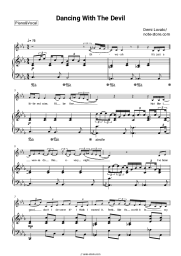 Sheet music, chords Demi Lovato - Dancing With The Devil