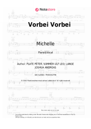 Sheet music, chords Michelle - Vorbei Vorbei