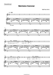 Sheet music, chords Matthias Reim - Nächsten Sommer