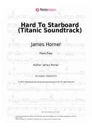 Sheet music, chords James Horner - Hard To Starboard (Titanic Soundtrack)