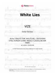 Sheet music, chords VIZE, Tokio Hotel - White Lies