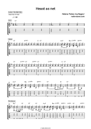 Sheet music, chords Helene Fischer, Ina Regen - Heast as net