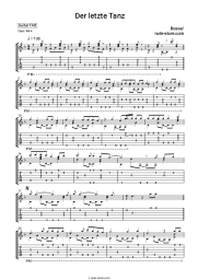 Sheet music, chords Bosse - Der letzte Tanz