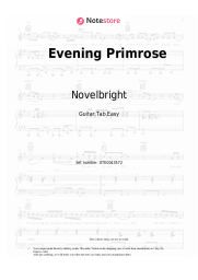 Sheet music, chords Novelbright - Evening Primrose
