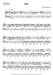 Sheet music, chords Lost Frequencies - Rise