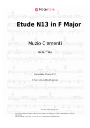 Sheet music, chords Muzio Clementi - Etude No.13 in F Major