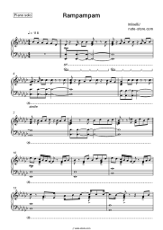 Sheet music, chords Minelli - Rampampam