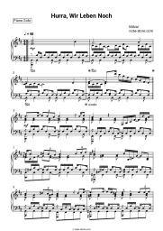 Sheet music, chords Milva - Hurra, Wir Leben Noch
