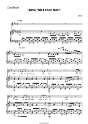 Sheet music, chords Milva - Hurra, Wir Leben Noch