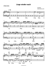 Sheet music, chords Jamule - Liege wieder wach