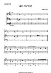 Sheet music, chords Guano Apes - Open Your Eyes