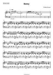 Sheet music, chords Prefab Sprout - Bonny