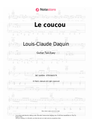 Sheet music, chords Louis-Claude Daquin - Le coucou