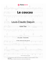 Sheet music, chords Louis-Claude Daquin - Le coucou