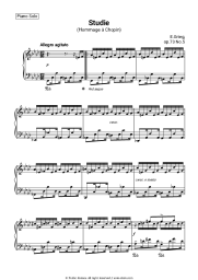 undefined Edvard Hagerup Grieg - Study (Hommage a Chopin) f moll, Op. 73 №5