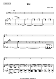 Sheet music, chords Linkin Park - Faint