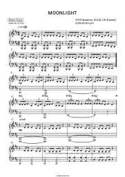 Sheet music, chords Gaullin - Moonlight