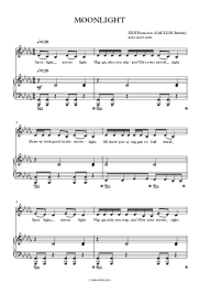Sheet music, chords Gaullin - Moonlight