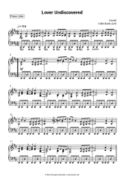 Sheet music, chords The Coral - Lover Undiscovered