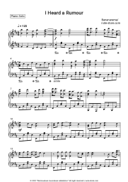 Sheet music, chords Bananarama - I Heard A Rumour