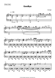 Sheet music, chords Savage - Goodbye