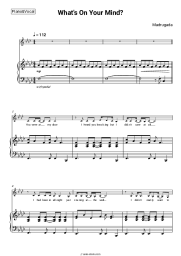Sheet music, chords Madrugada - What's On Your Mind?
