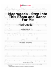 Sheet music, chords Madrugada - Madrugada - Step Into This Room and Dance For Me