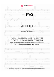 Sheet music, chords MICHELLE - FYO