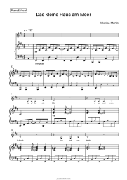 Sheet music, chords Monica Martin - Das kleine Haus am Meer