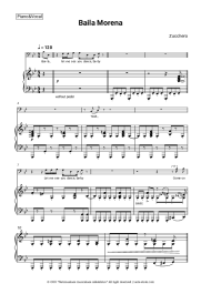 Sheet music, chords Zucchero - Baila Morena