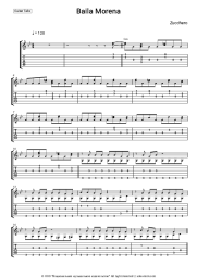 Sheet music, chords Zucchero - Baila Morena