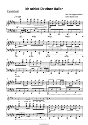 Sheet music, chords Die Schlagerpiloten - Ich schick Dir einen Ballon