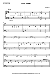 Sheet music, chords Nazareth - Love Hurts