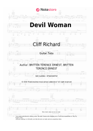 Sheet music, chords Cliff Richard - Devil Woman