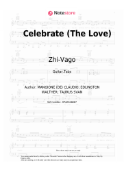 Sheet music, chords Zhi-Vago - Celebrate (The Love)