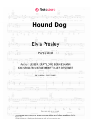 Sheet music, chords Elvis Presley - Hound Dog