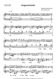 Sheet music, chords Stefanie Heinzmann - Ungeschminkt