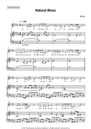 Sheet music, chords Moby - Natural Blues