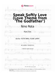 Sheet music, chords Nino Rota, Andy Williams - Speak Softly Love (Love Theme from 'The Godfather')