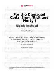 Sheet music, chords Blonde Redhead - For the Damaged Coda (from 'Rick and Morty')