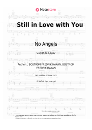 Sheet music, chords No Angels - Still in Love with You