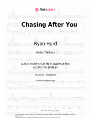 Sheet music, chords Ryan Hurd, Maren Morris - Chasing After You