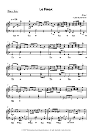 Sheet music, chords Chic - Le Freak