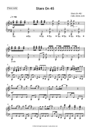 Sheet music, chords Stars On 45 - Stars On 45