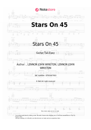Sheet music, chords Stars On 45 - Stars On 45